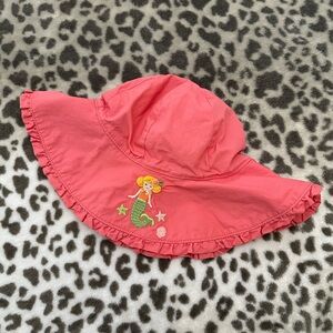 Gymboree Mermaid Ruffle Sun Hat in Pink Size 12-24 months